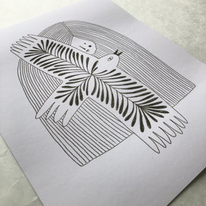 Just Like Winter - linework